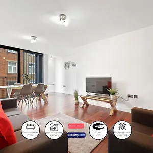 2 Bedroom Short Term & Flexible Renting Shoreditch With Free Wifi & Balcony * London