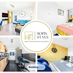 Apartment 2 Modern Double Bed For 6 Guests By Hofin Short Lets & Serviced London