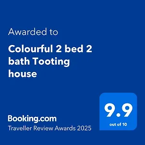 Colourful 2 Bed 2 Bath Tooting House Apartment *